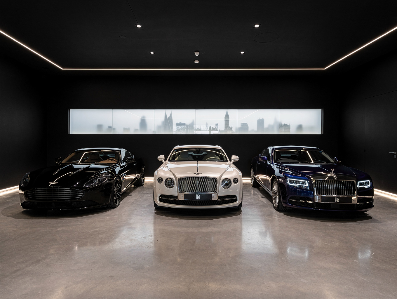 Underground private collector vehicle vault in central London
