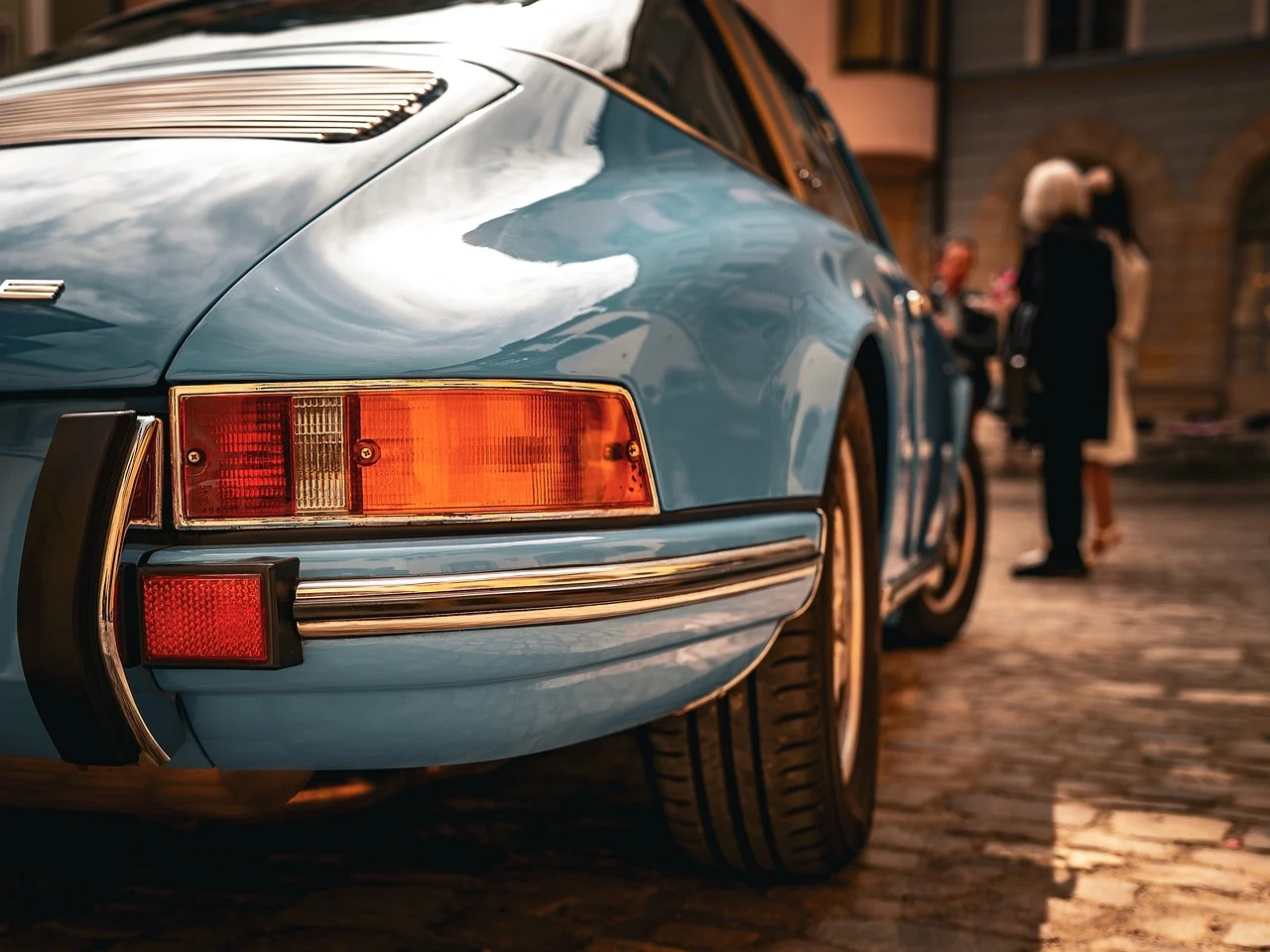 Rows of preserved classic and sports cars in pristine dehumidified storage facility