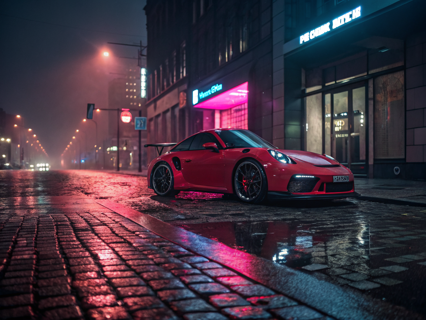 Porsche car meet in central London